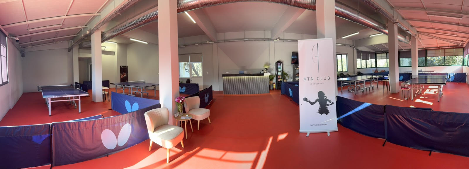 ATN Club facilities - bright indoor venue
